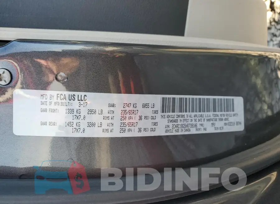 2C4RC1BG5HR739106 Photo# 14