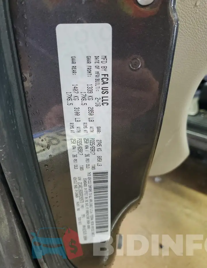 2C4RC1BG9GR292973 Photo# 14