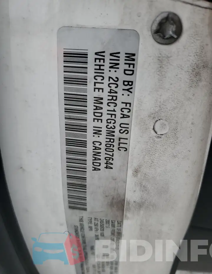 2C4RC1FG3MR607644 Photo# 12