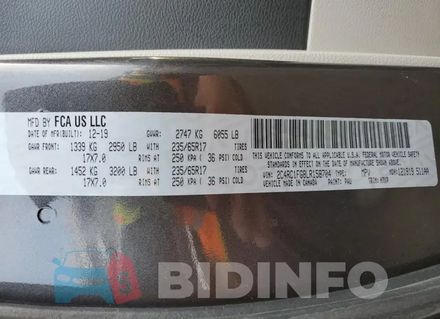 2C4RC1FG8LR158704 Photo# 13
