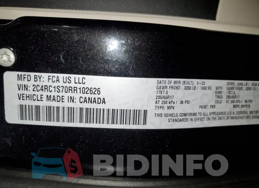 2C4RC1S70RR102626 Photo# 13