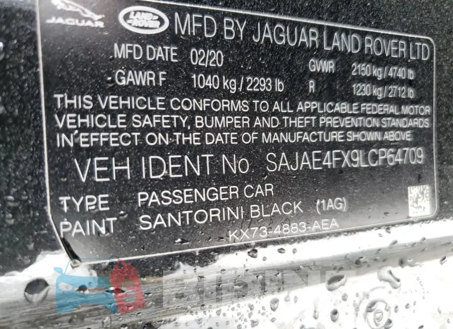 SAJAE4FX9LCP64709 Photo# 13