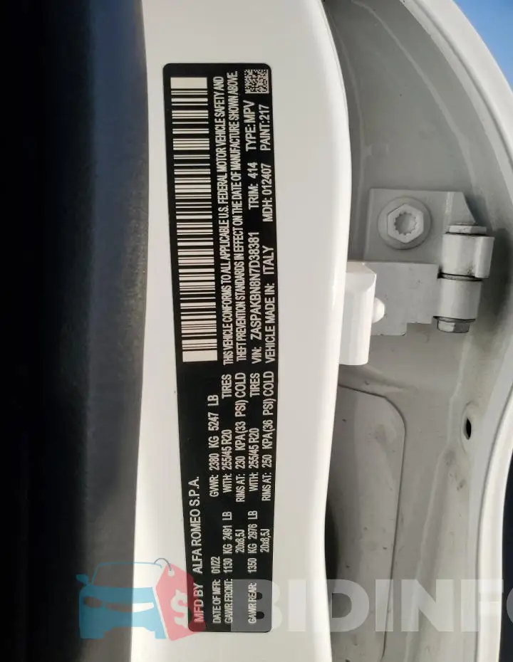 ZASPAKBN8N7D38381 Photo# 14