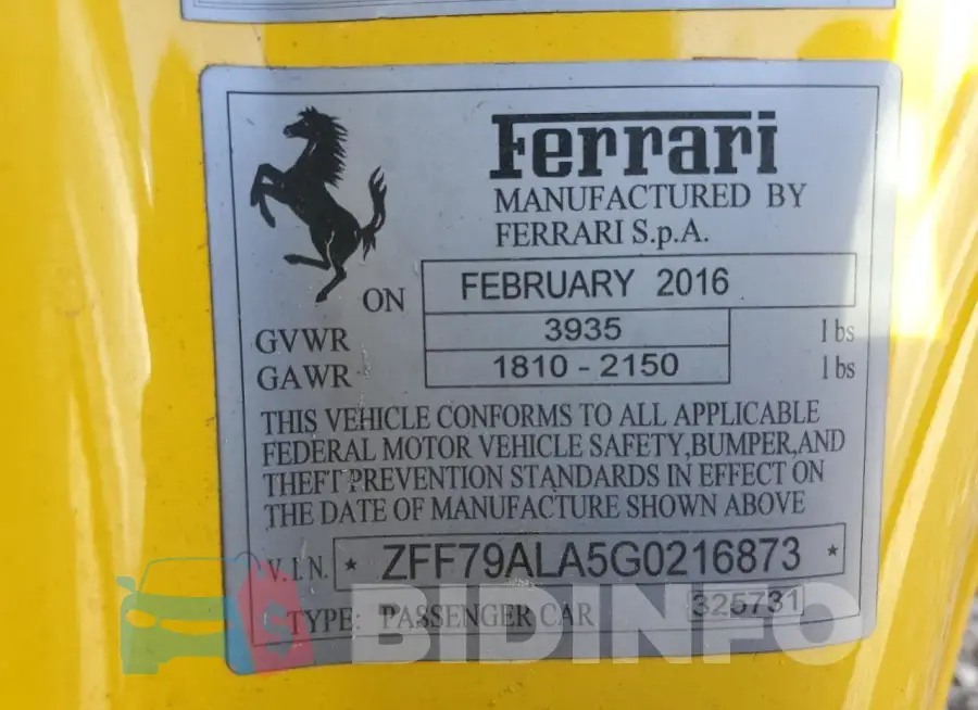 ZFF79ALA5G0216873 Photo# 13