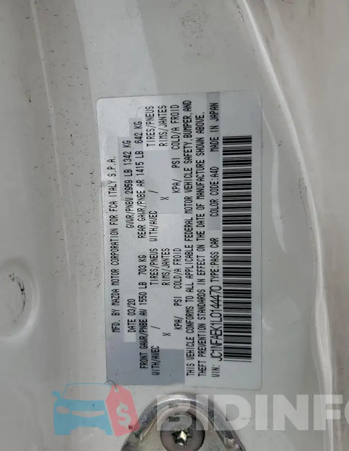 JC1NFAEK1L0144470 Photo# 13