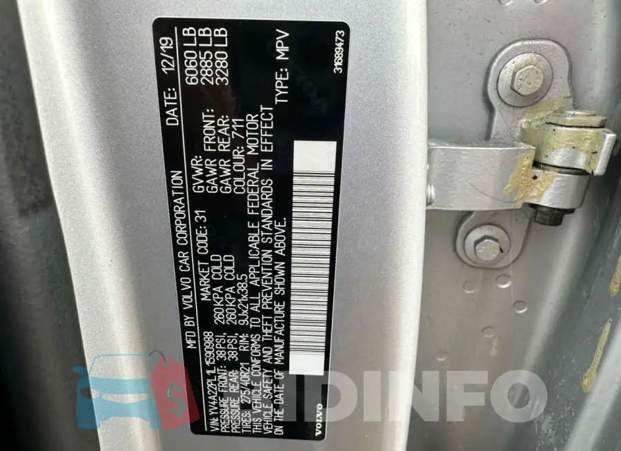 YV4A22PL1L1590988 Photo# 10
