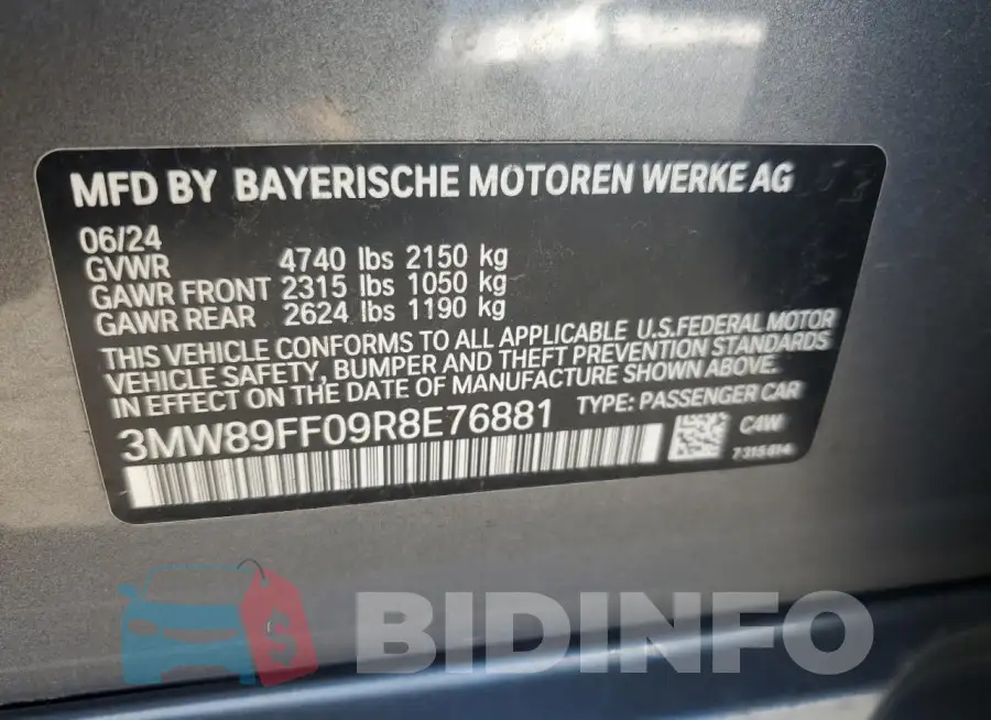 3MW89FF09R8E76881 Photo# 12