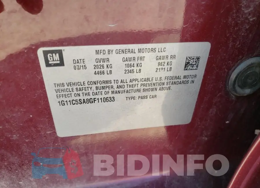 1G11C5SA8GF110633 Photo# 12