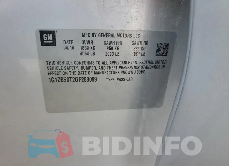 1G1ZB5ST2GF288089 Photo# 12