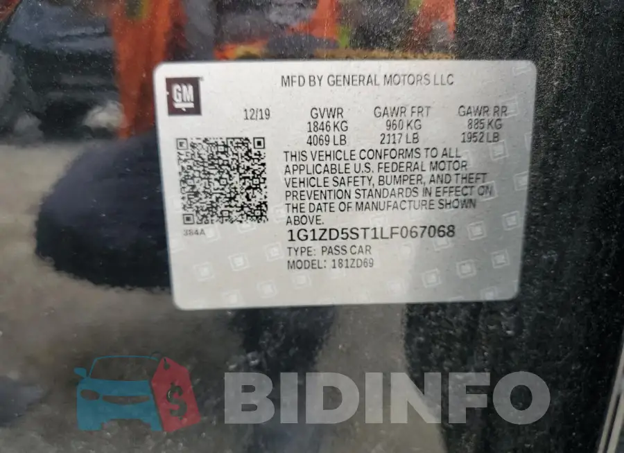 1G1ZD5ST1LF067068 Photo# 12