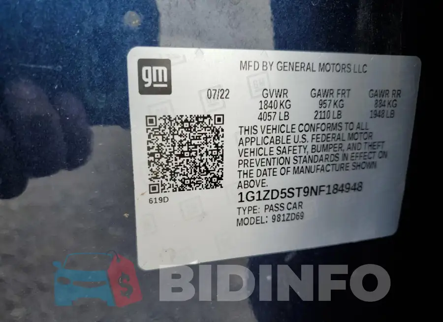 1G1ZD5ST9NF184948 Photo# 12