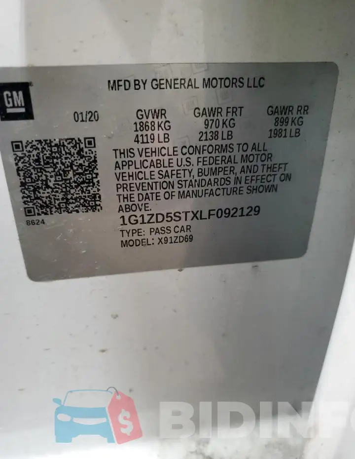 1G1ZD5STXLF092129 Photo# 12