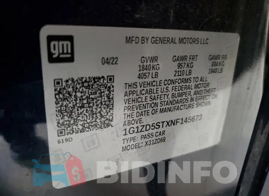1G1ZD5STXNF145673 Photo# 12