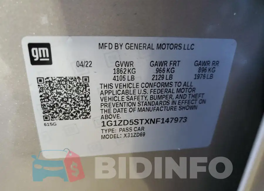 1G1ZD5STXNF147973 Photo# 12