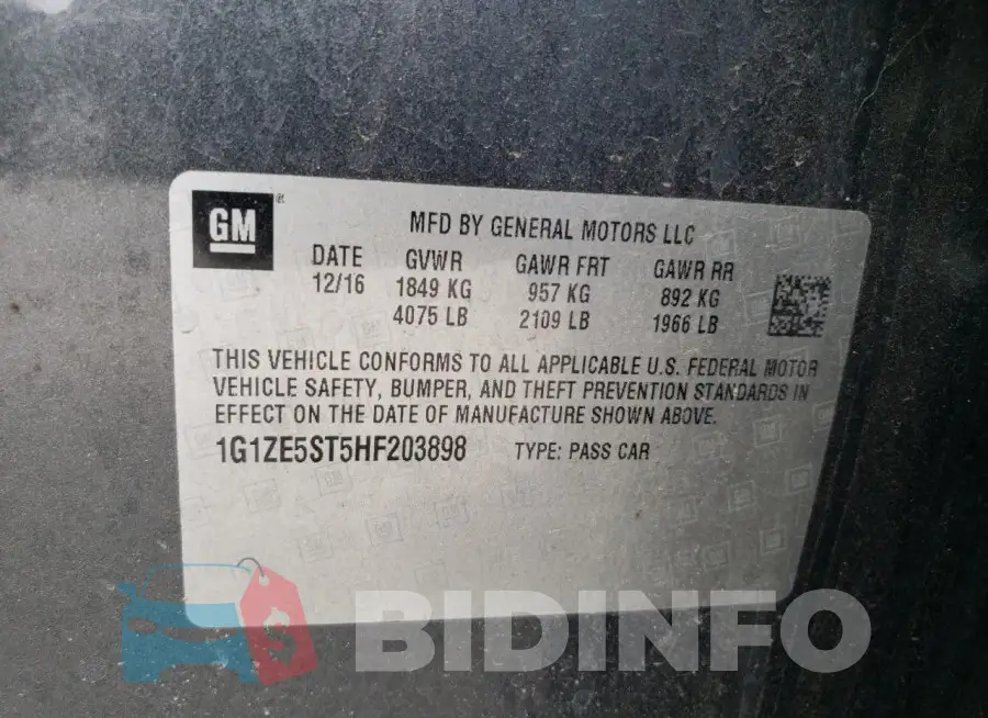 1G1ZE5ST5HF203898 Photo# 12