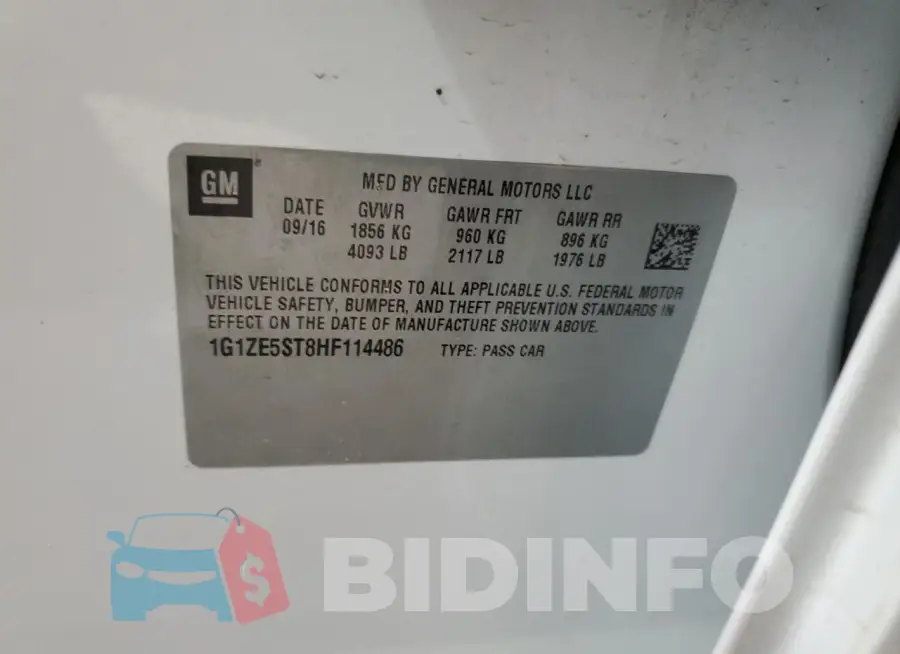 1G1ZE5ST8HF114486 Photo# 12