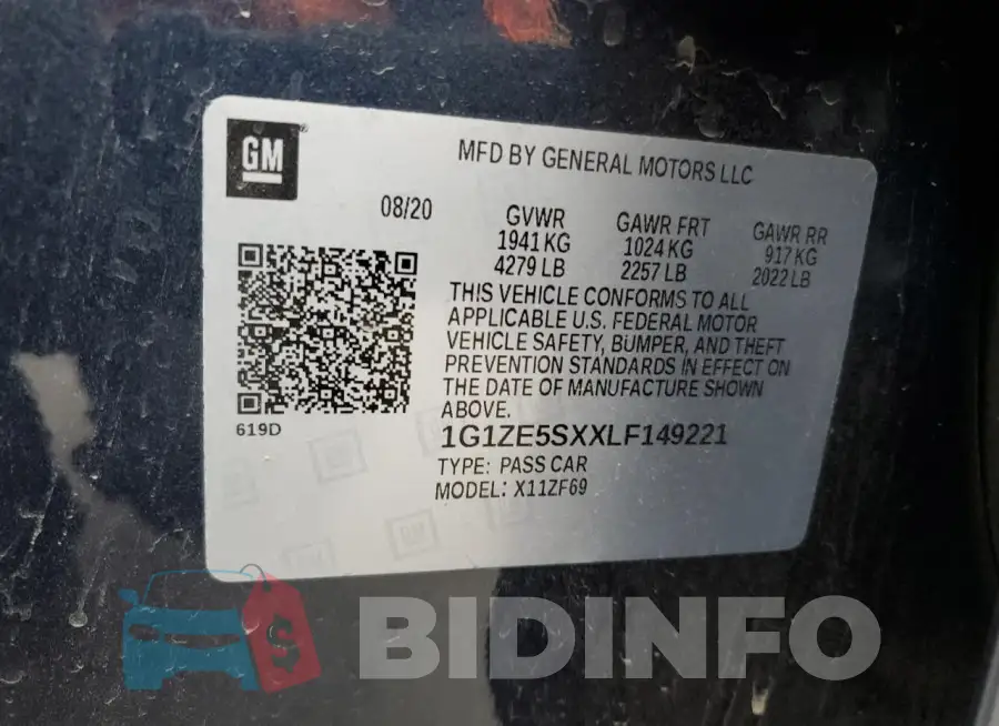 1G1ZE5SXXLF149221 Photo# 12