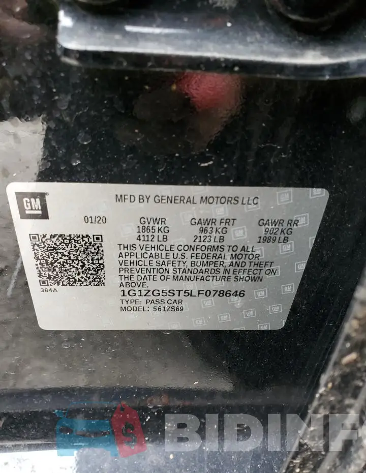 1G1ZG5ST5LF078646 Photo# 12