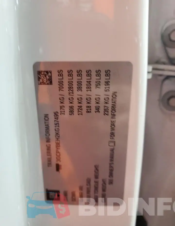 3GCPYBEH2KG157495 Photo# 12