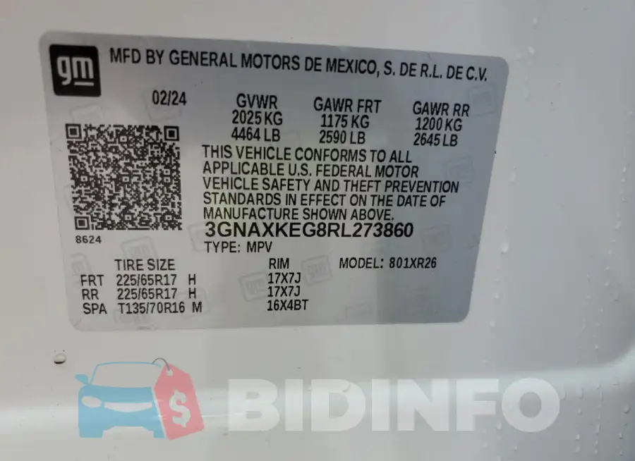 3GNAXKEG8RL273860 Photo# 13