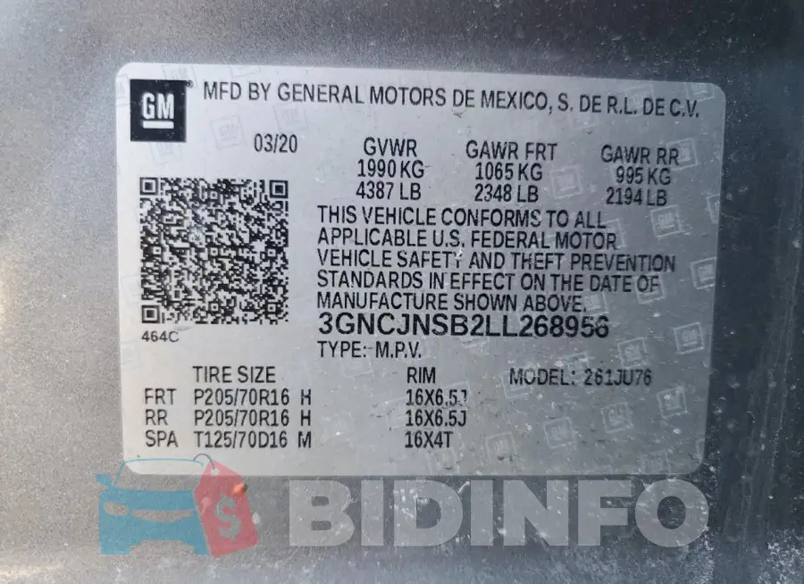 3GNCJNSB2LL268956 Photo# 13