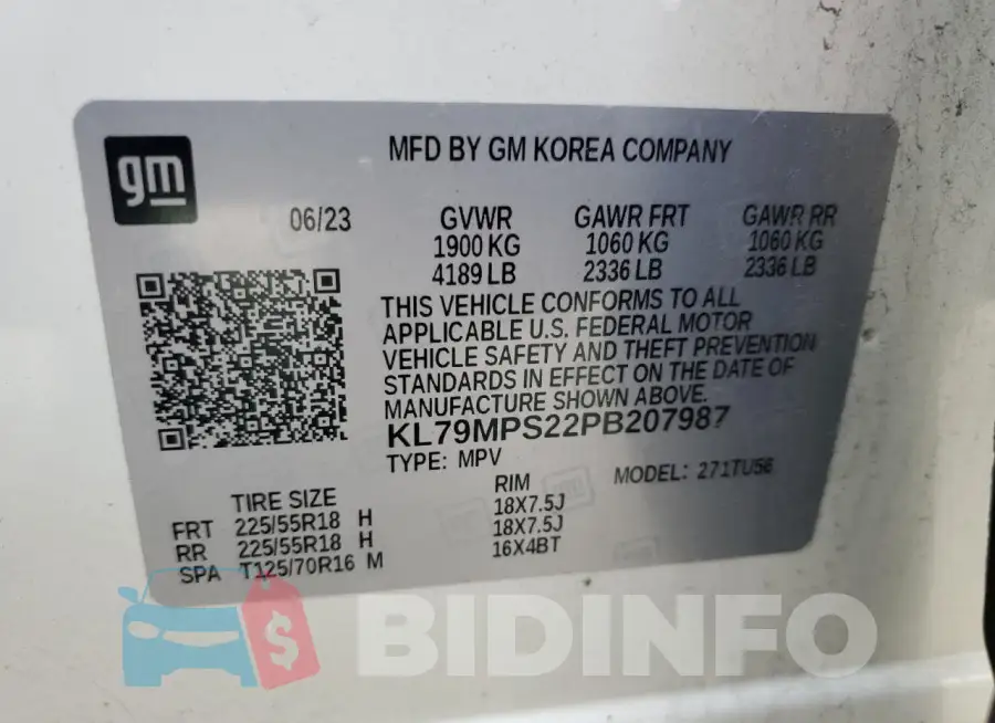 KL79MPS22PB207987 Photo# 13