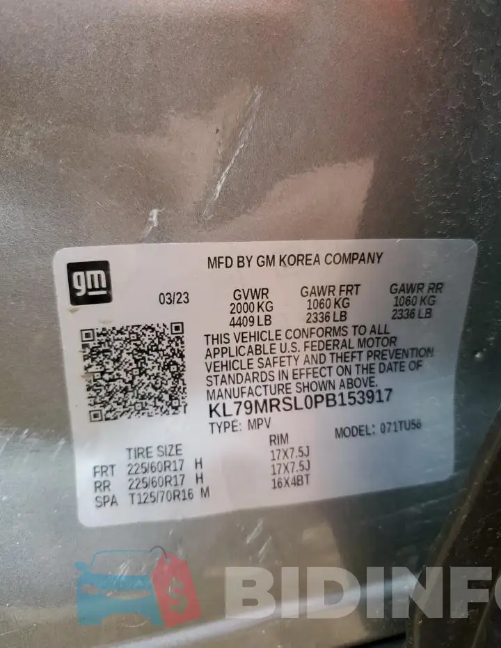 KL79MRSL0PB153917 Photo# 13