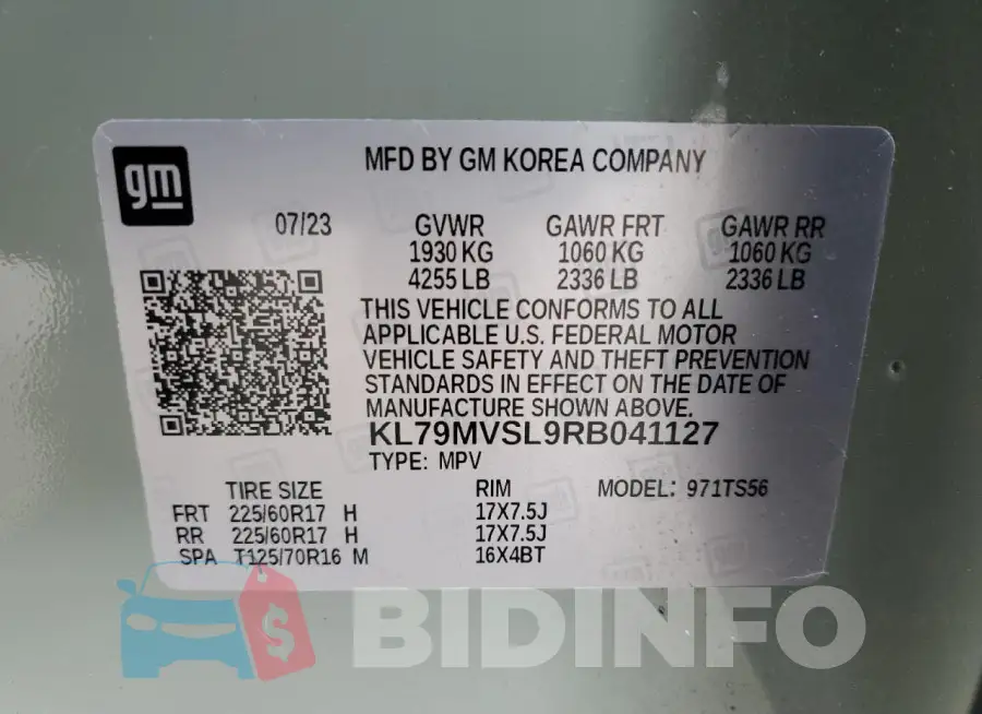 KL79MVSL9RB041127 Photo# 12