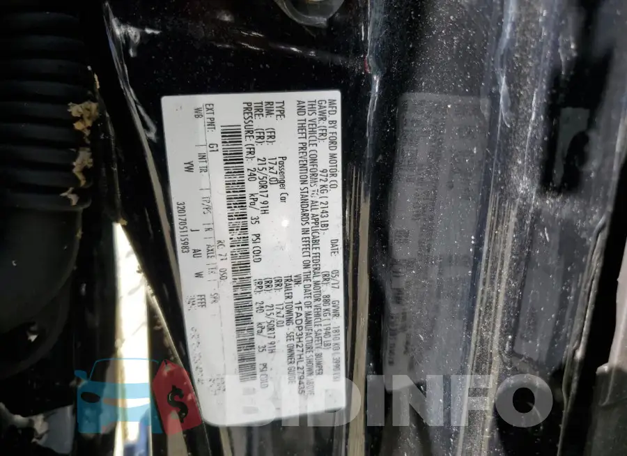 1FADP3H27HL279435 Photo# 12