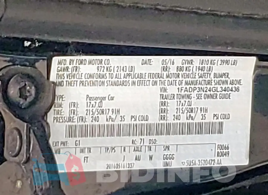 1FADP3N24GL340436 Photo# 12