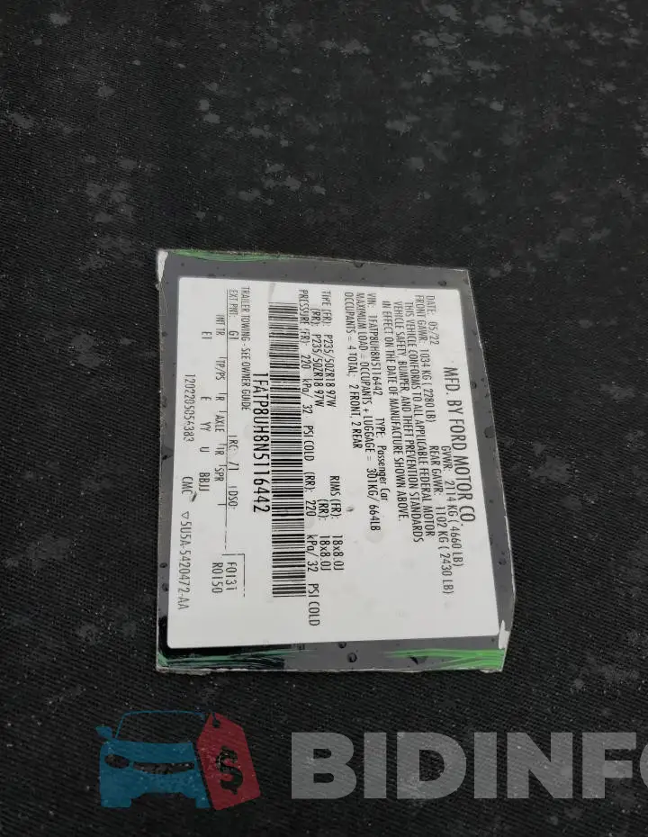 1FATP8UH8N5116442 Photo# 12