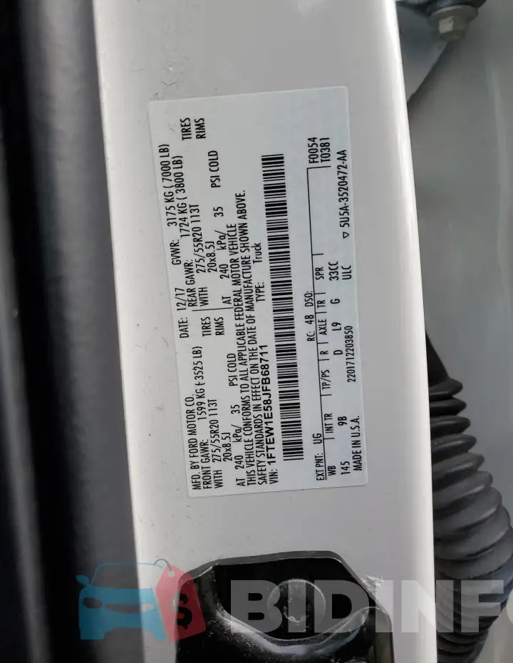 1FTEW1E58JFB68711 Photo# 12