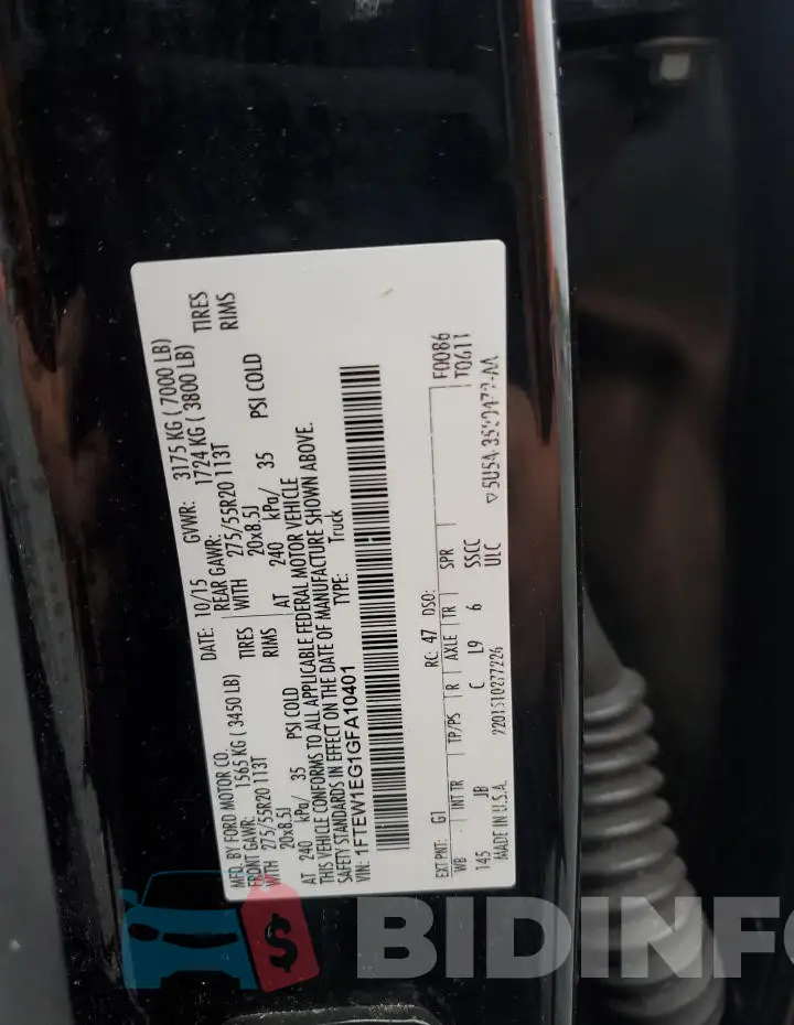 1FTEW1EG1GFA10401 Photo# 12