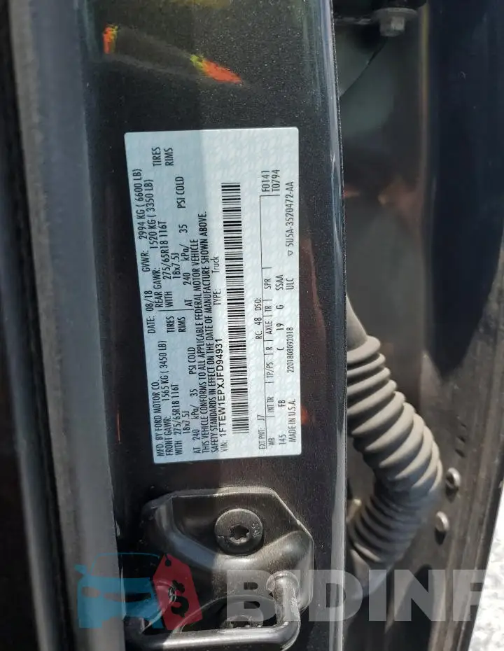 1FTEW1EPXJFD94931 Photo# 13