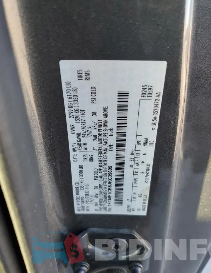 1FTMF1CB6JKC39609 Photo# 12