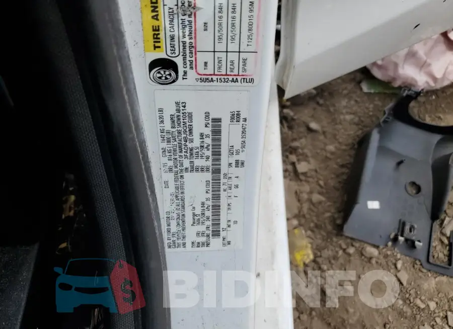 3FADP4BJ9GM105143 Photo# 13