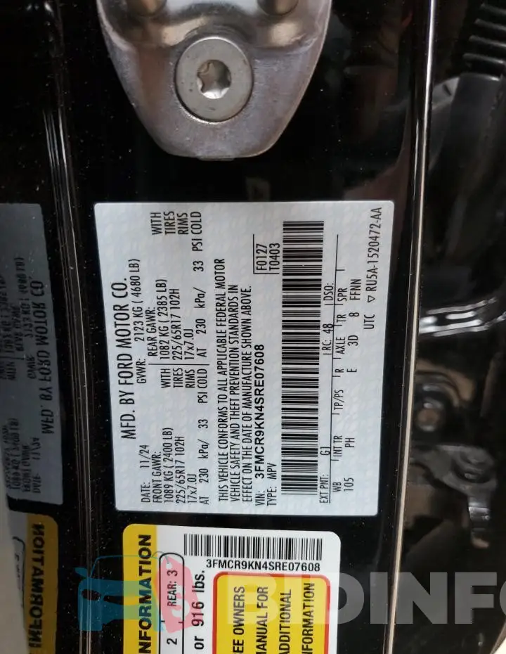 3FMCR9KN4SRE07608 Photo# 14