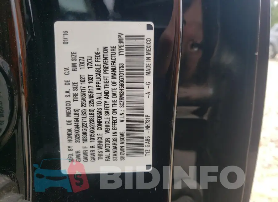 3CZRM3H56GG701753 Photo# 13