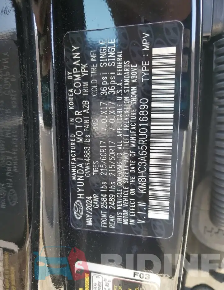 KM8HC3A65RU016890 Photo# 13