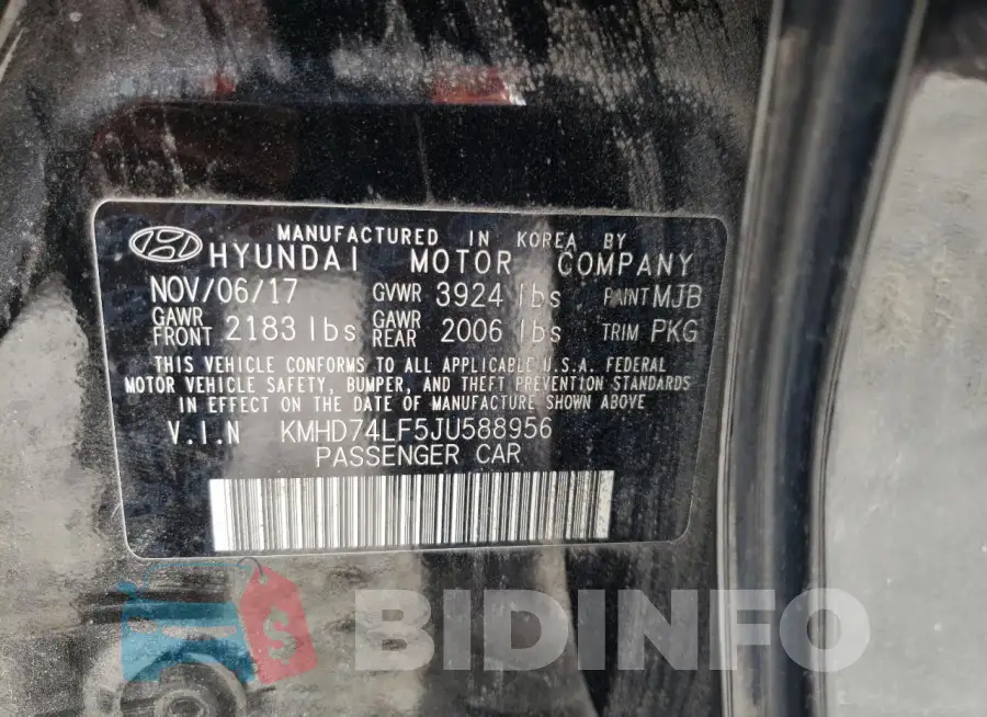 KMHD74LF5JU588956 Photo# 12
