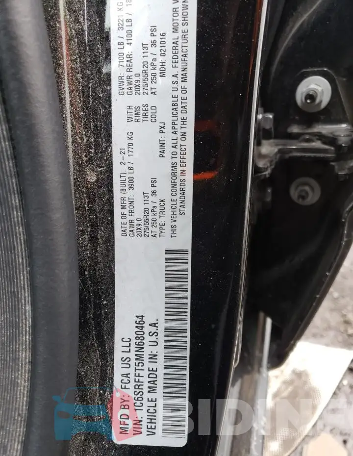 1C6SRFFT5MN680464 Photo# 12