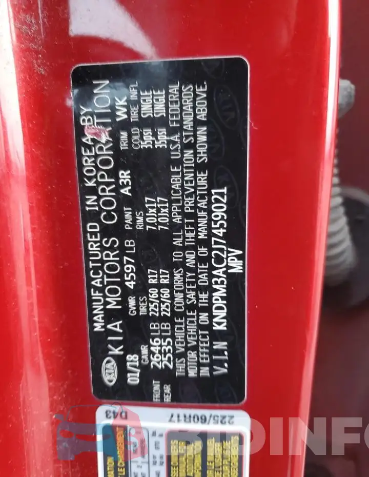 KNDPM3AC2J7459021 Photo# 13