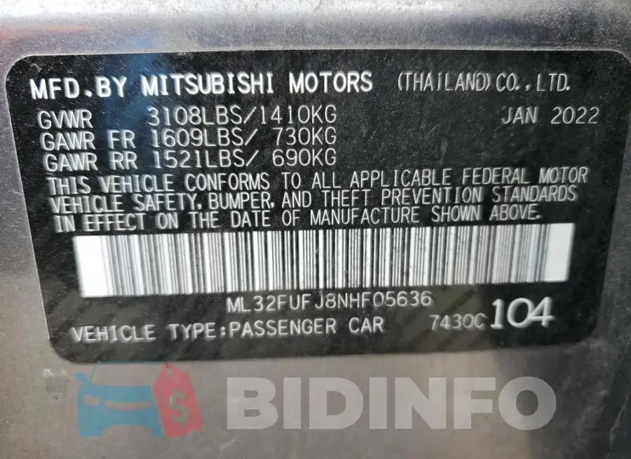 ML32FUFJ8NHF05636 Photo# 12