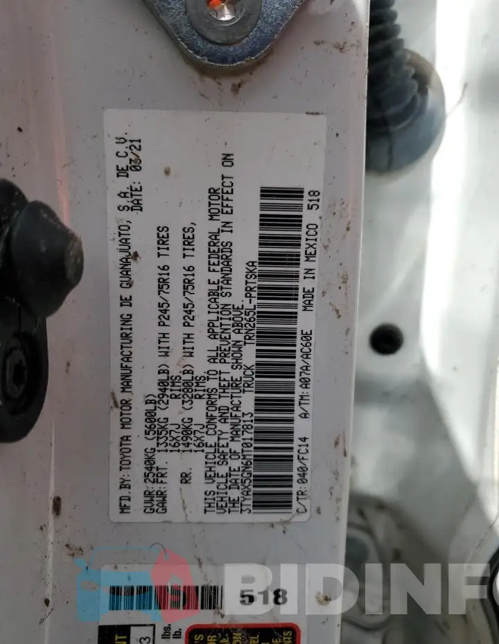 3TYAX5GN6MT017813 Photo# 12
