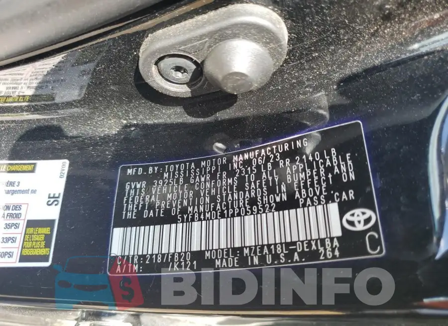 5YFB4MDE1PP059522 Photo# 12
