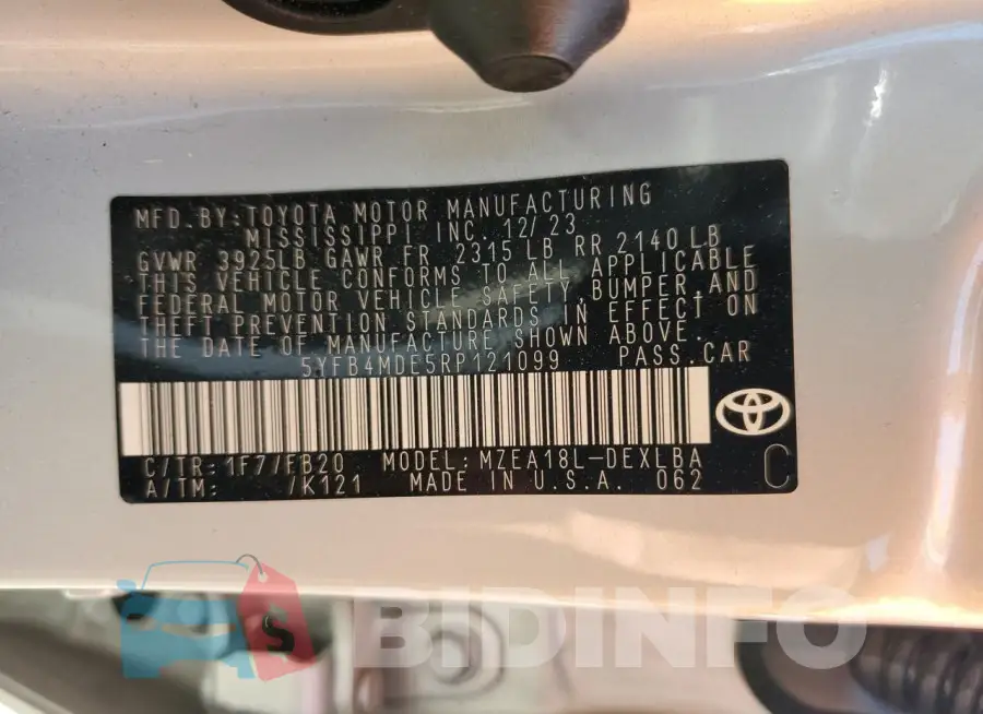 5YFB4MDE5RP121099 Photo# 12