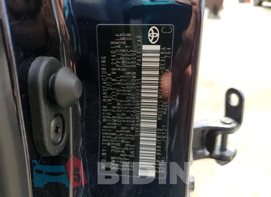 5YFB4MDE8RP202131 Photo# 13