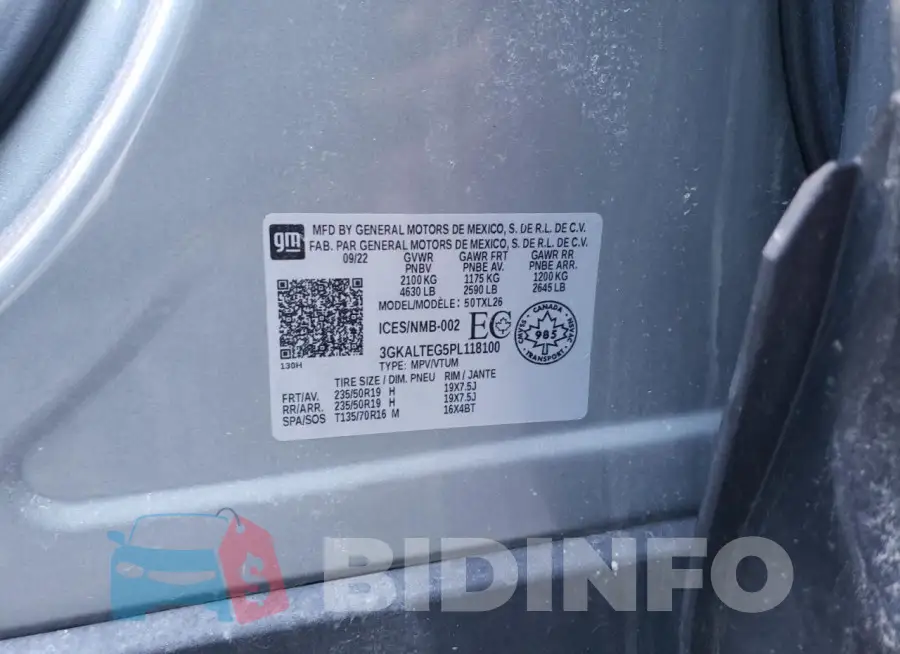 3GKALTEG5PL118100 Photo# 14