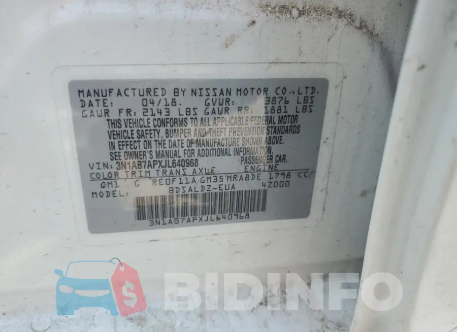 3N1AB7APXJL640968 Photo# 13