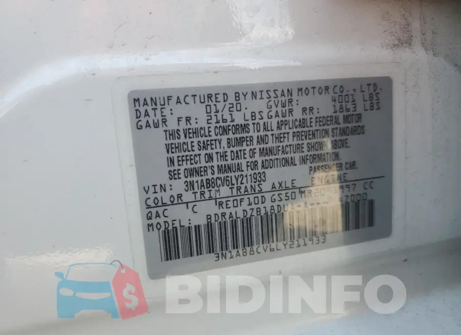 3N1AB8CV6LY211933 Photo# 13